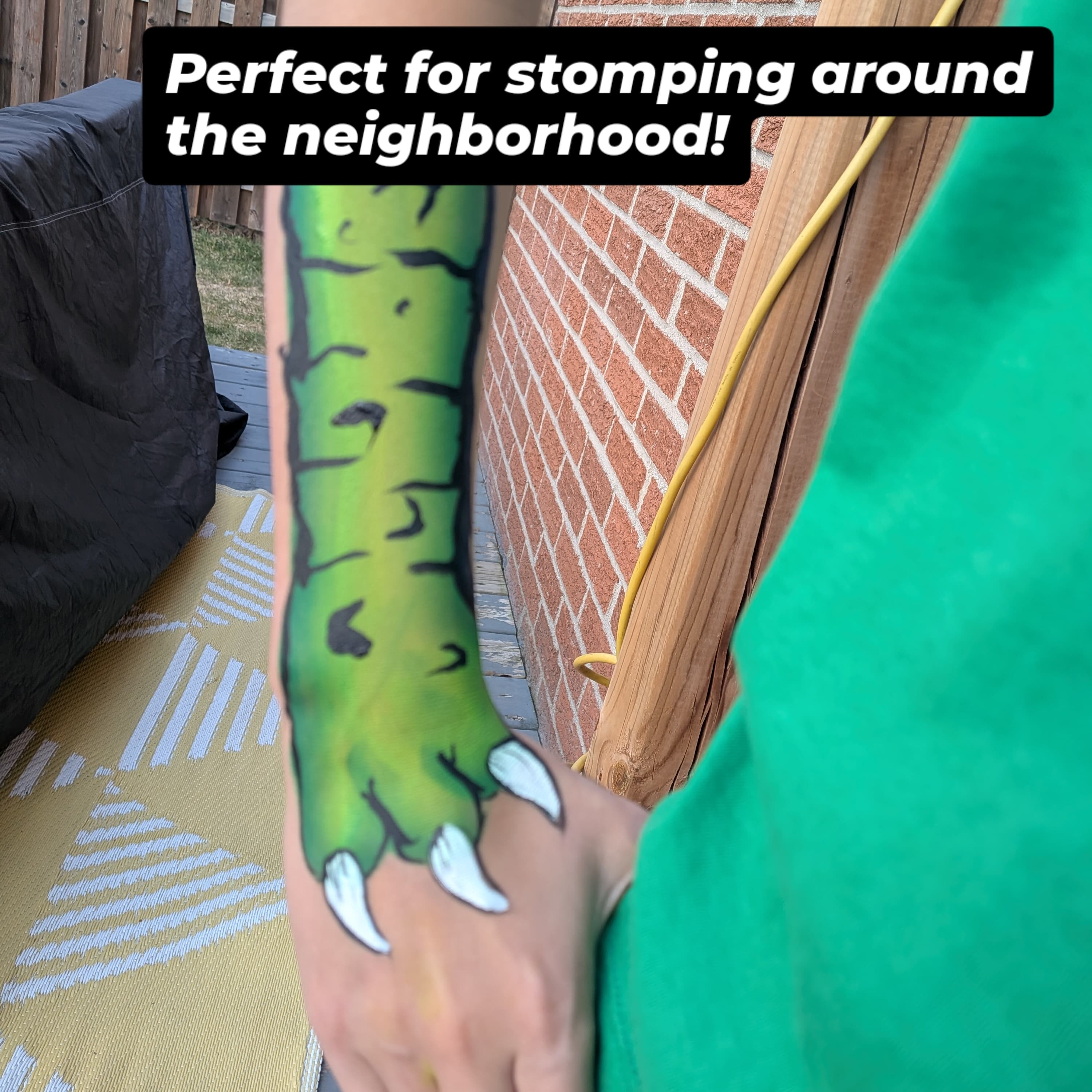Dinosaur arm painting